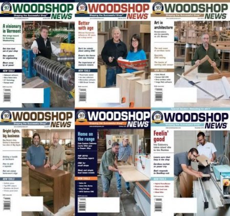 Обложка Подшивка журнала - Woodshop News №1-12 (January-December 2016) PDF