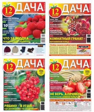 Обложка Подшивка газеты - Дача №1-24 (январь-декабрь 2016) PDF