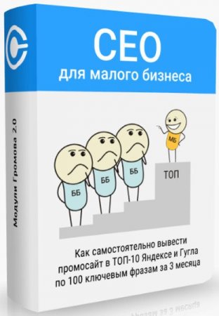 Обложка СЕО для малого бизнеса - Как продвинуть сайт в ТОП-10 Яндекса и Гугла (2019) Видеокурс