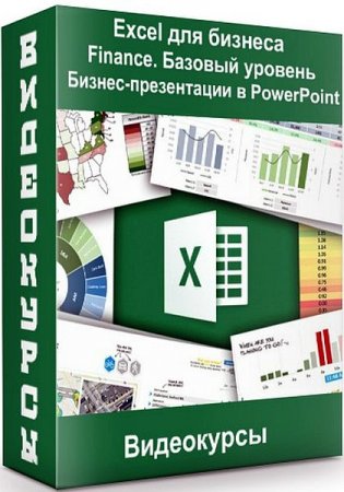 Обложка Excel для бизнеса + Finance. Базовый уровень + Бизнес-презентации в PowerPoint (Видеокурсы)