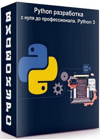 Обложка Python разработка - с нуля до профессионала. Python 3 (2020) Видеокурс