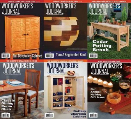 Обложка Подшивка журнала - Woodworker's Journal №1-6 (January-December 2021) PDF. Архив 2021