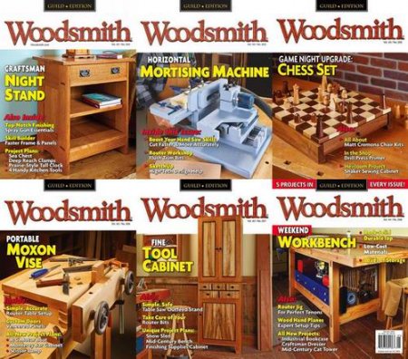 Обложка Подшивка журнала - Woodsmith №252-258 (January-December 2021) PDF. Архив 2021