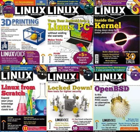 Обложка Подшивка журнала - Linux Magazine №242-253 (January-December 2021)  PDF. Архив 2021