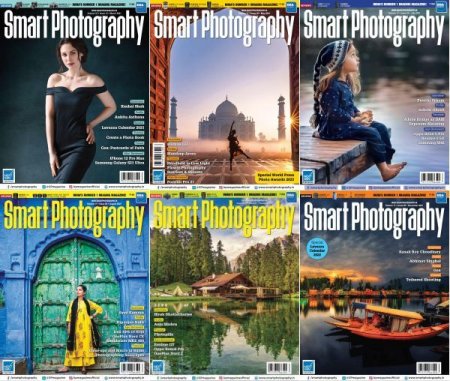 Обложка Подшивка журнала - Smart Photography № Volume 16 Issue 10 - Volume 17 Issue 9 (January-December 2021) PDF. Архив 2021