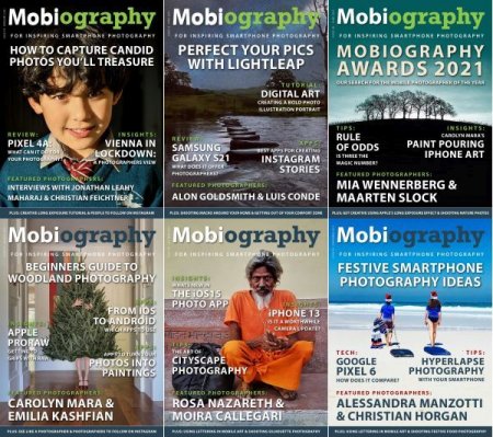 Обложка Подшивка журнала - Mobiography №54-59 (Febryary-December 2021) PDF. Архив 2021