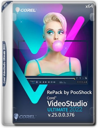 Обложка Corel VideoStudio Ultimate 2022 v.25.0.0.376 RePack (2022) MULTI/RUS/ENG