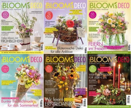 Обложка Подшивка журнала -  Bloom's Deco №1-12 (January-December 2022) PDF. Архив 2022