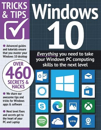 Обложка Windows 10 Tricks and Tips 13th Edition 2023 (PDF)